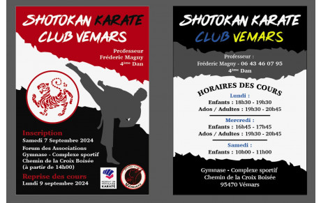 Bienvenue sur le site officiel du Karaté Club Vémars
